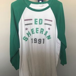 Ed Sheeran baseball tour shirt